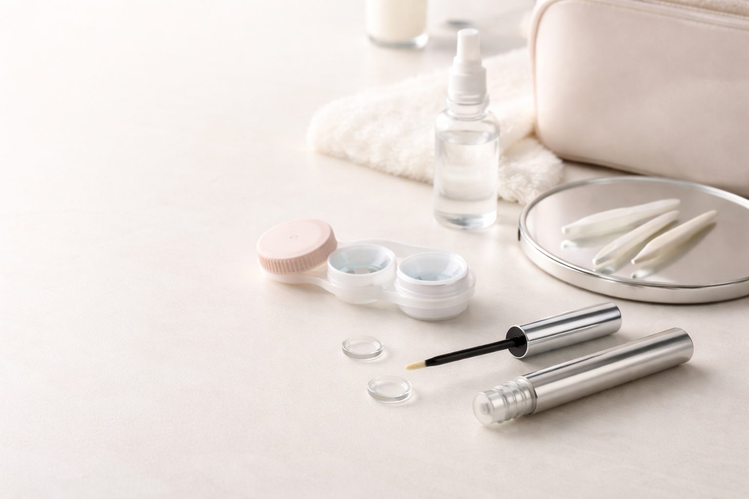 contact lens wearer lash serum routine: Can you use lash serum with contact lenses?
