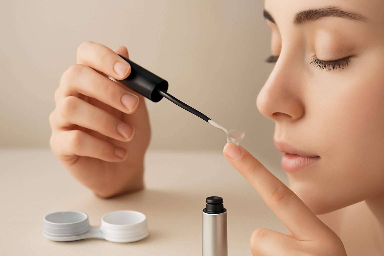 contact lens wearer lash serum routine: Can you use lash serum with contact lenses?
