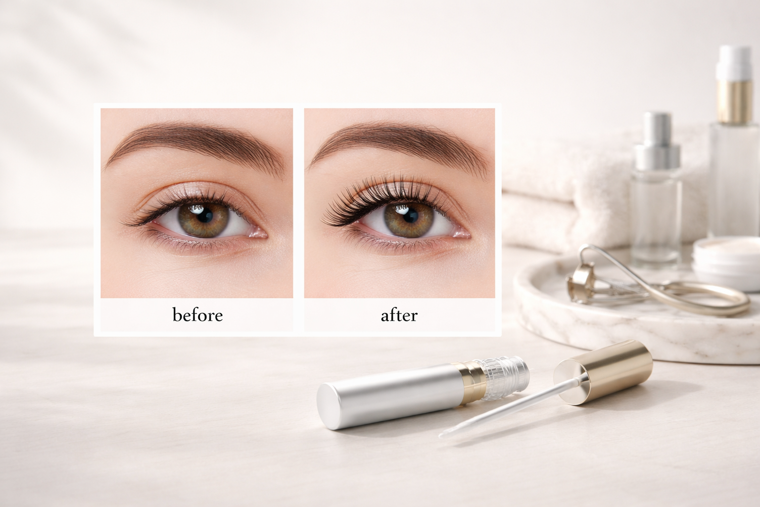 lash serum visual outcomes: What do lash serum before and after results actually look like?