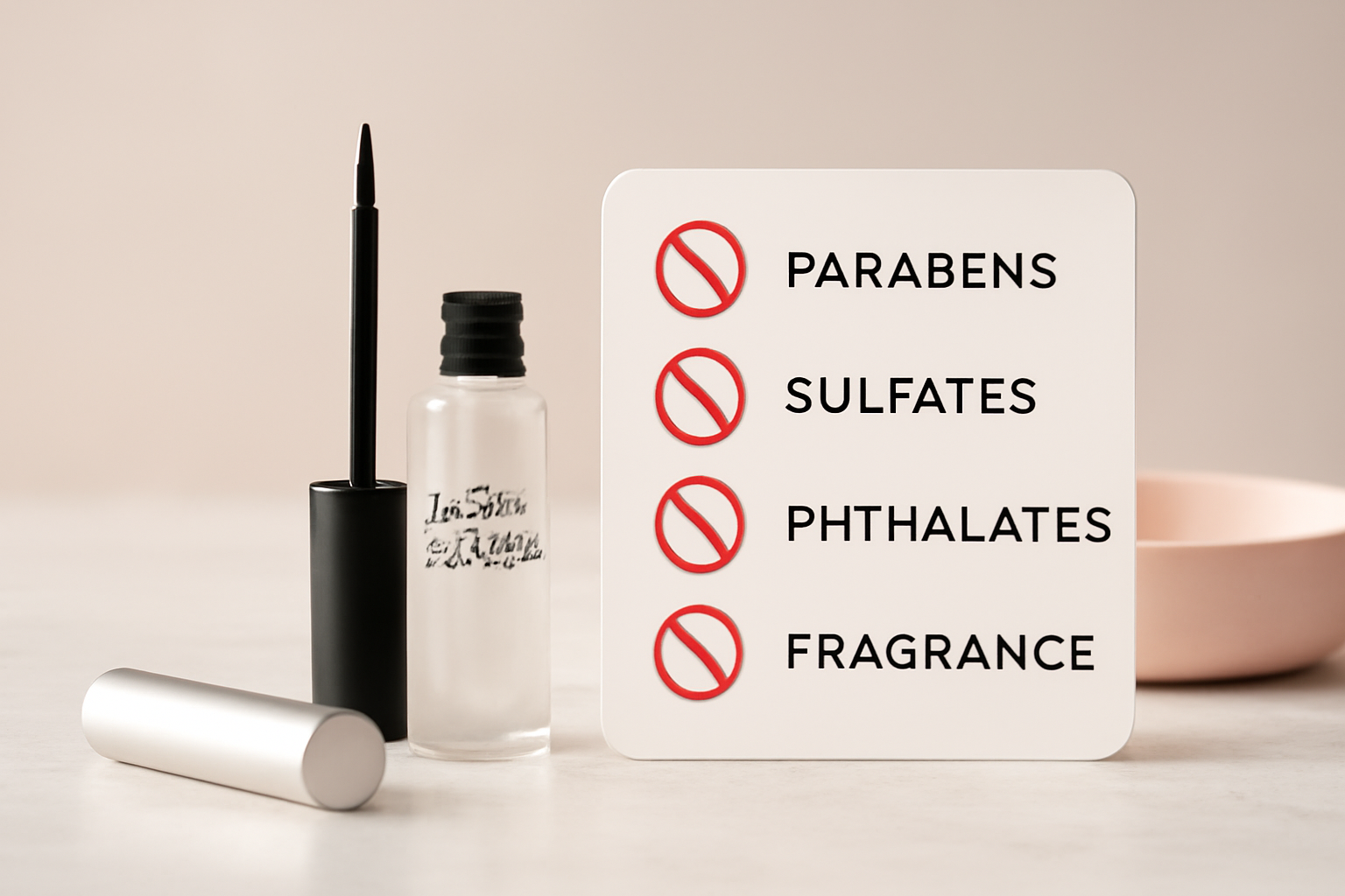 lash serum label red flags: Which lash serum ingredients should you avoid or question?