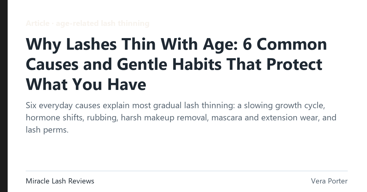age-related lash thinning: Why are my eyelashes thinning as I get older?